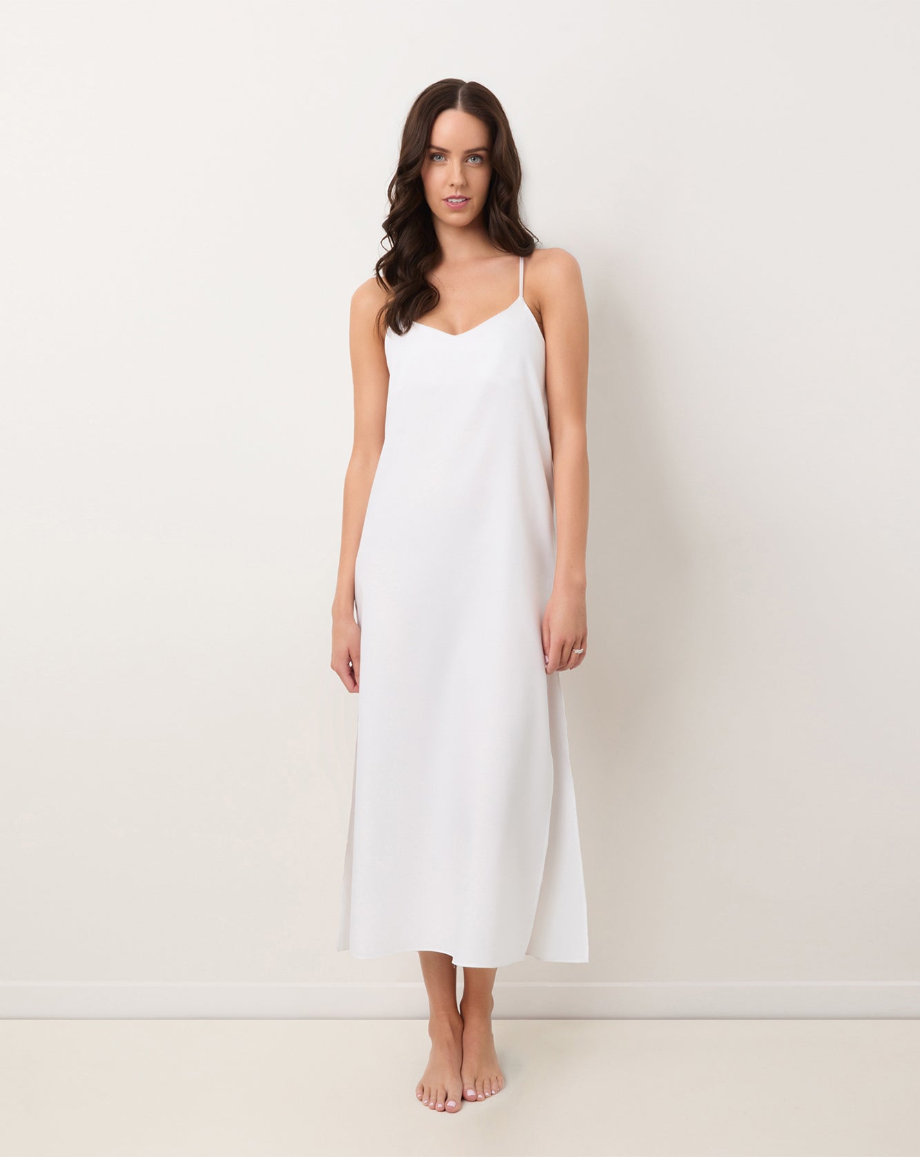The Jasmine Camisole Slip Dress Long – Wanderluxe Sleepwear