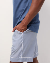 Blue Moon Boxer Shorts and Navy T-Shirt