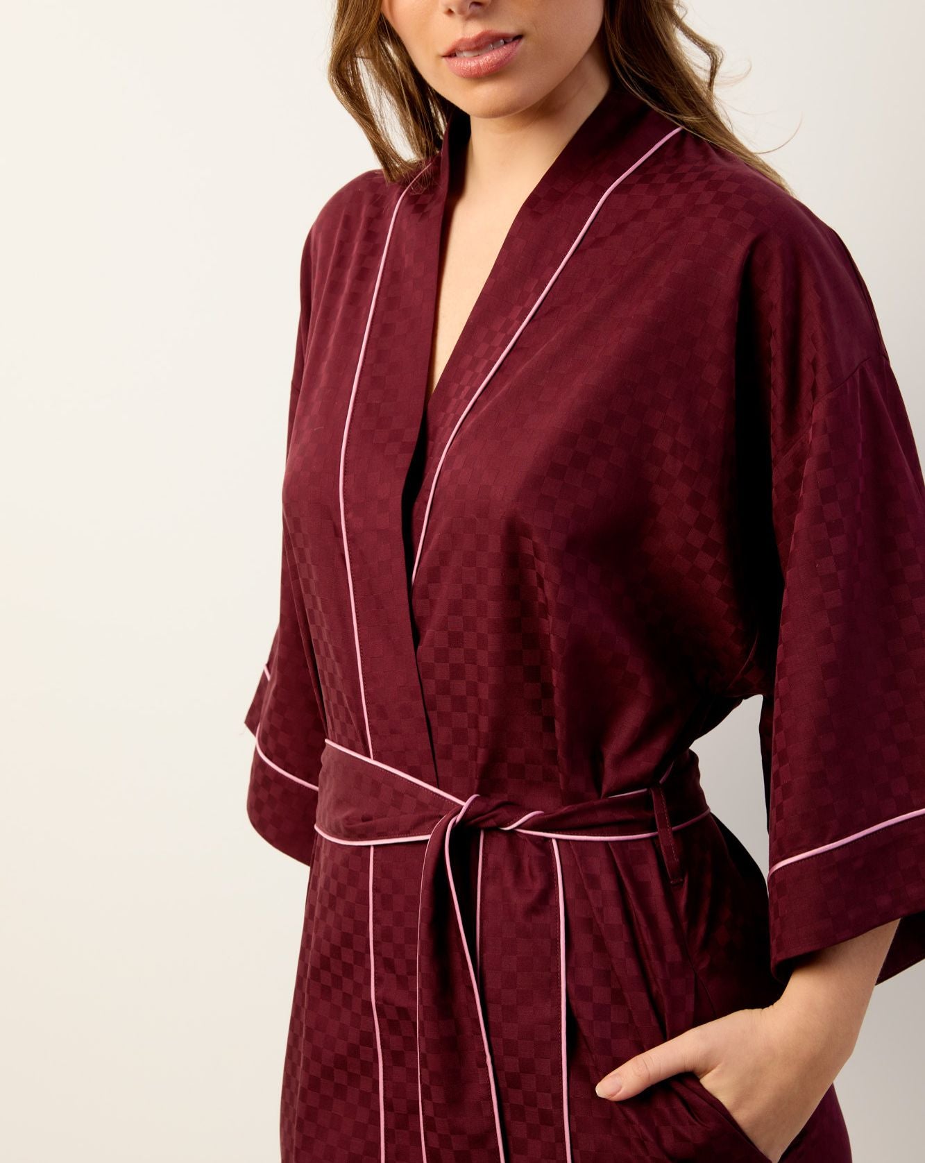 Bordeaux Kimono Robe