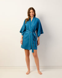 Azure Kimono Robe