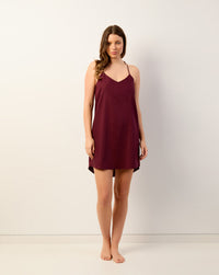 Bordeaux Camisole Slip Dress