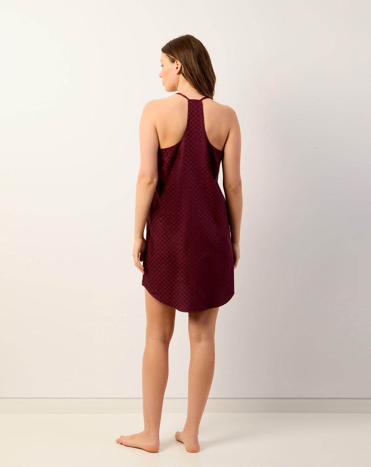 Bordeaux Camisole Slip Dress