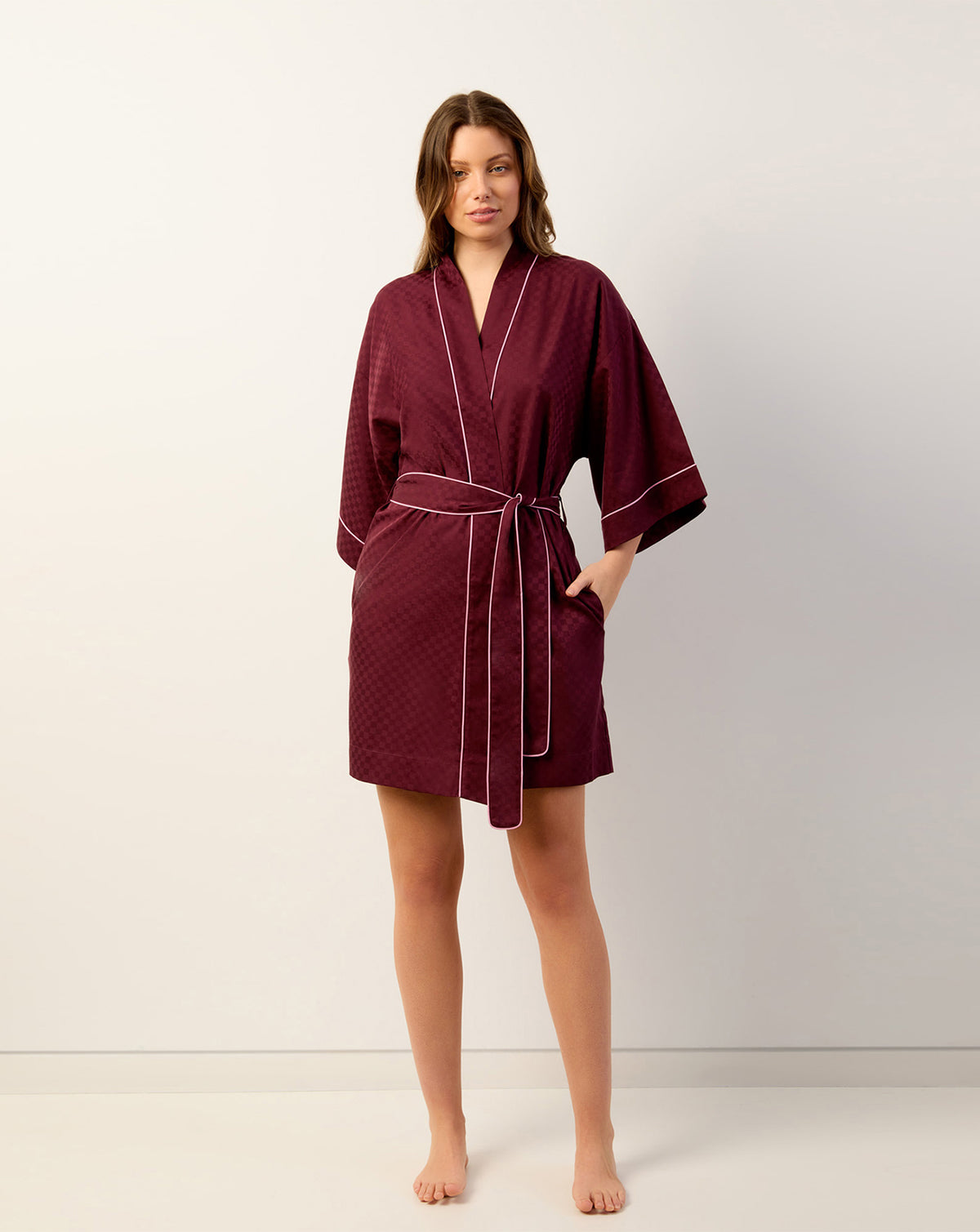 Bordeaux Kimono Robe