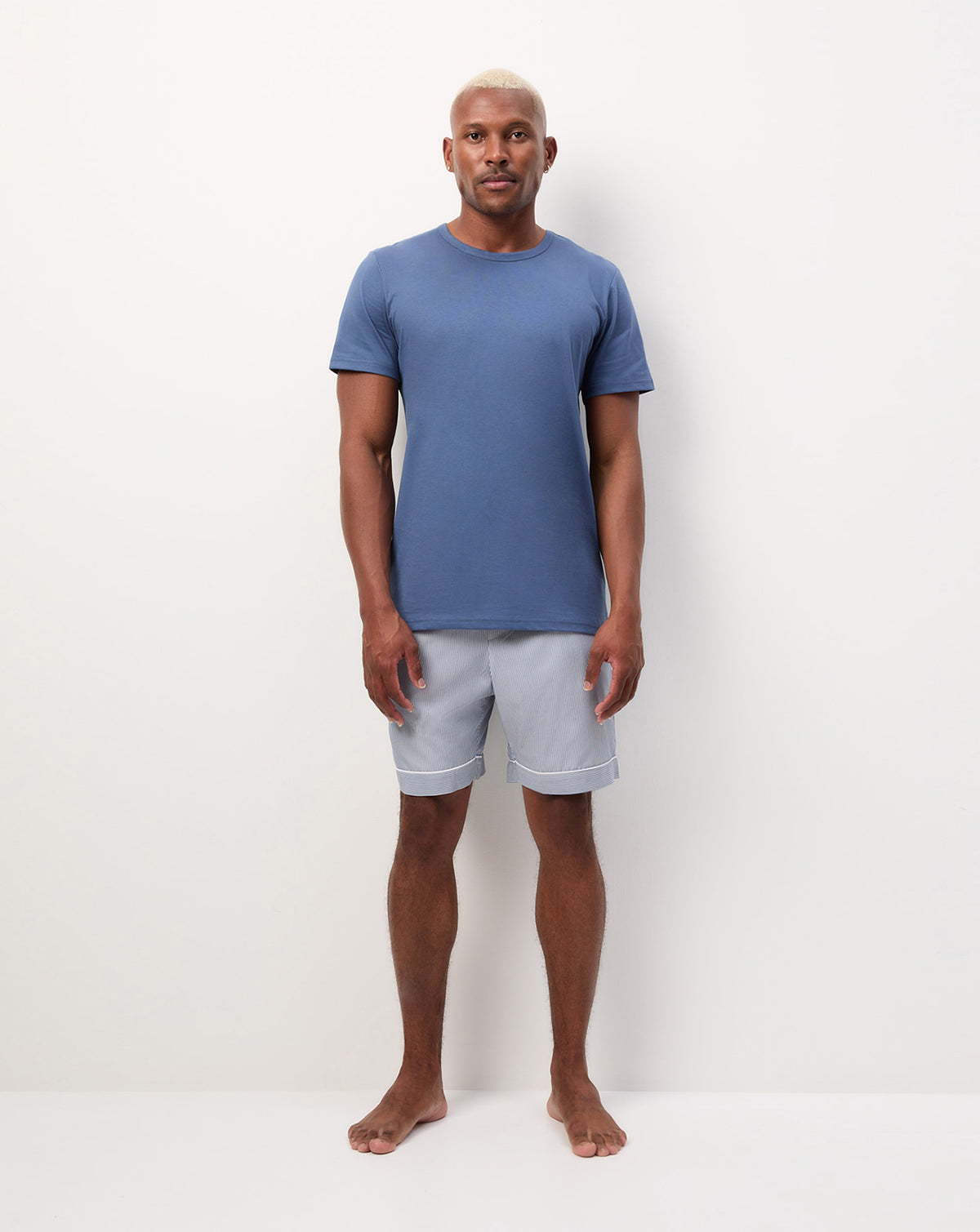 Blue Moon Boxer Shorts and Navy T-Shirt