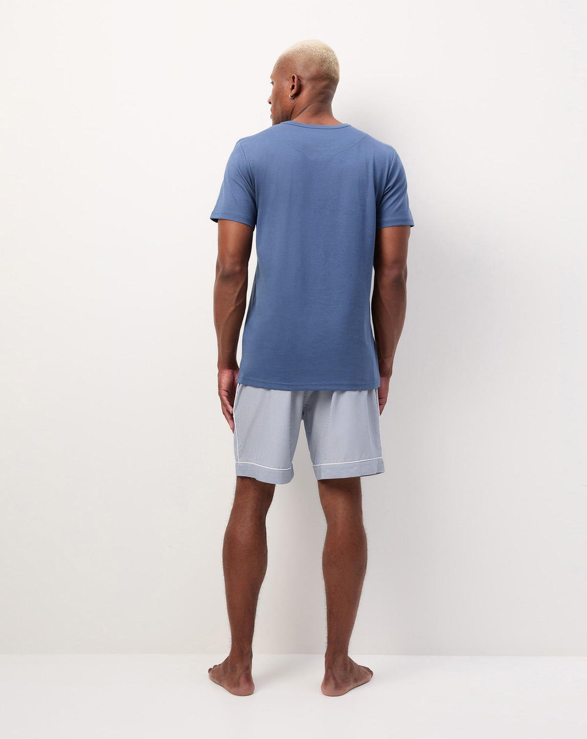 Blue Moon Boxer Shorts and Navy T-Shirt